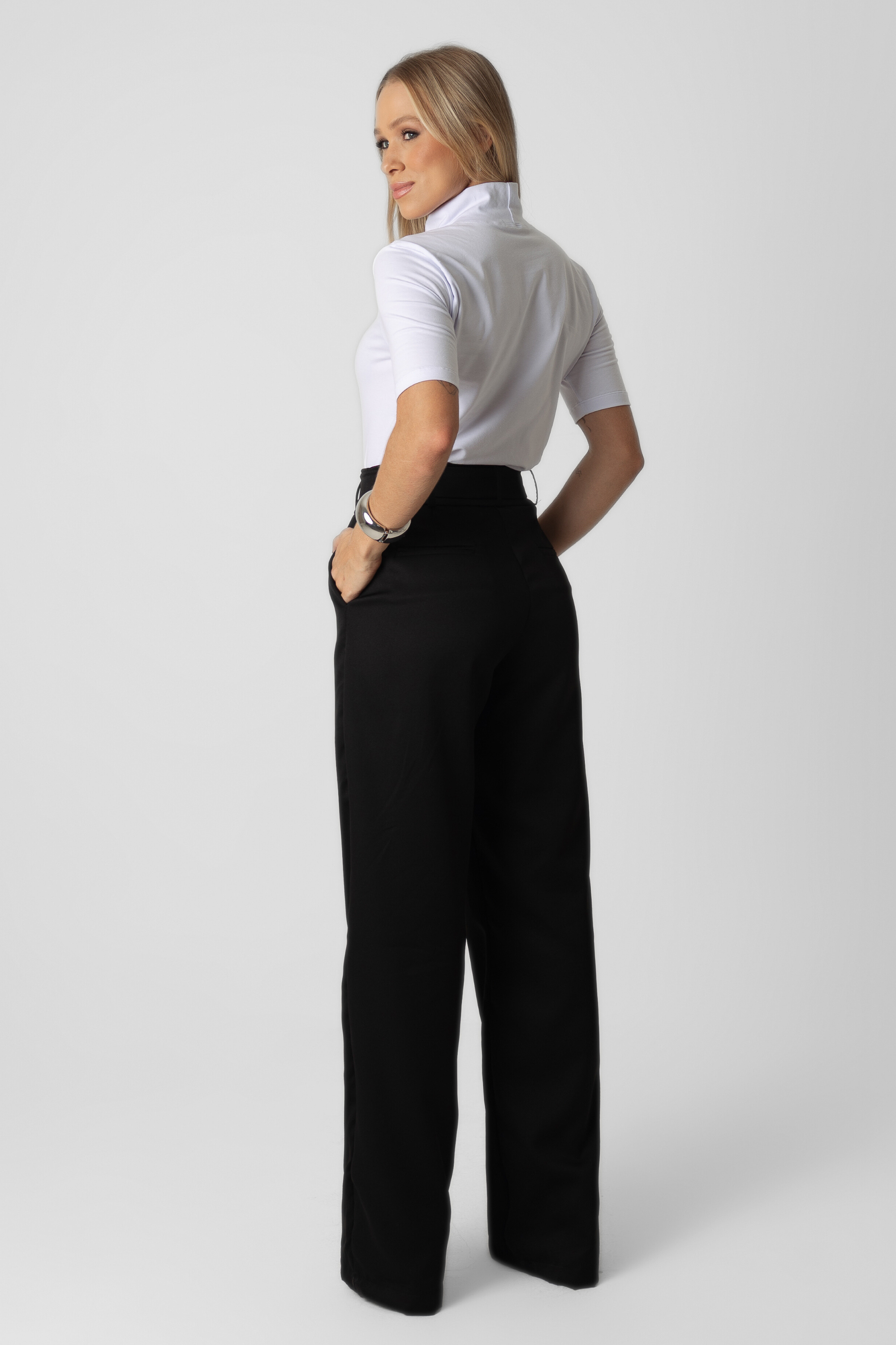 Calça Pantalona Faixa