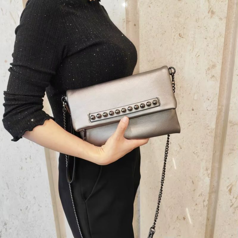Bolsa Feminina Clutch de Mão com Alça Taty