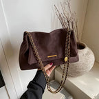 Bolsa Feminina Tiracolo em Suede Sintético Estilo Camurça Maya