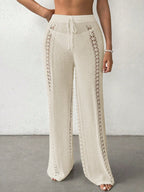 Calça Saída de Praia Crochê Tricotada