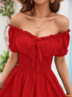 Vestido Ombro a Ombro Scarlet