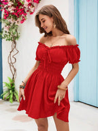 Vestido Ombro a Ombro Scarlet