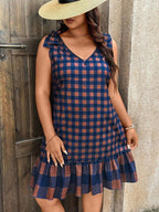 Vestido Xadrez Plus Size Kennedy