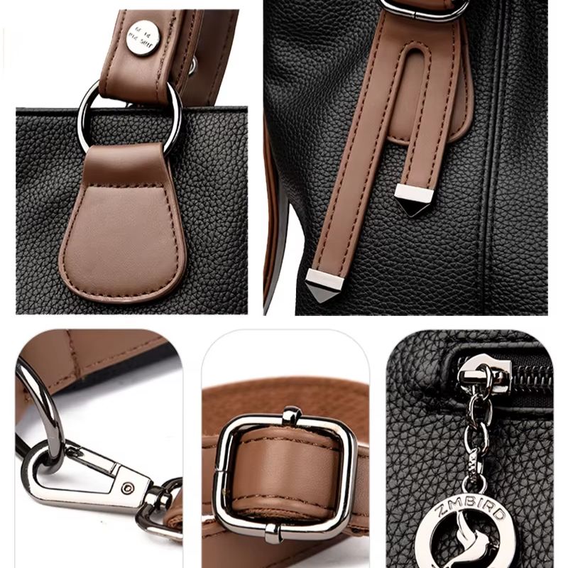 Bolsa Feminina Grande Couro Legítimo Estilo Tote Sarah