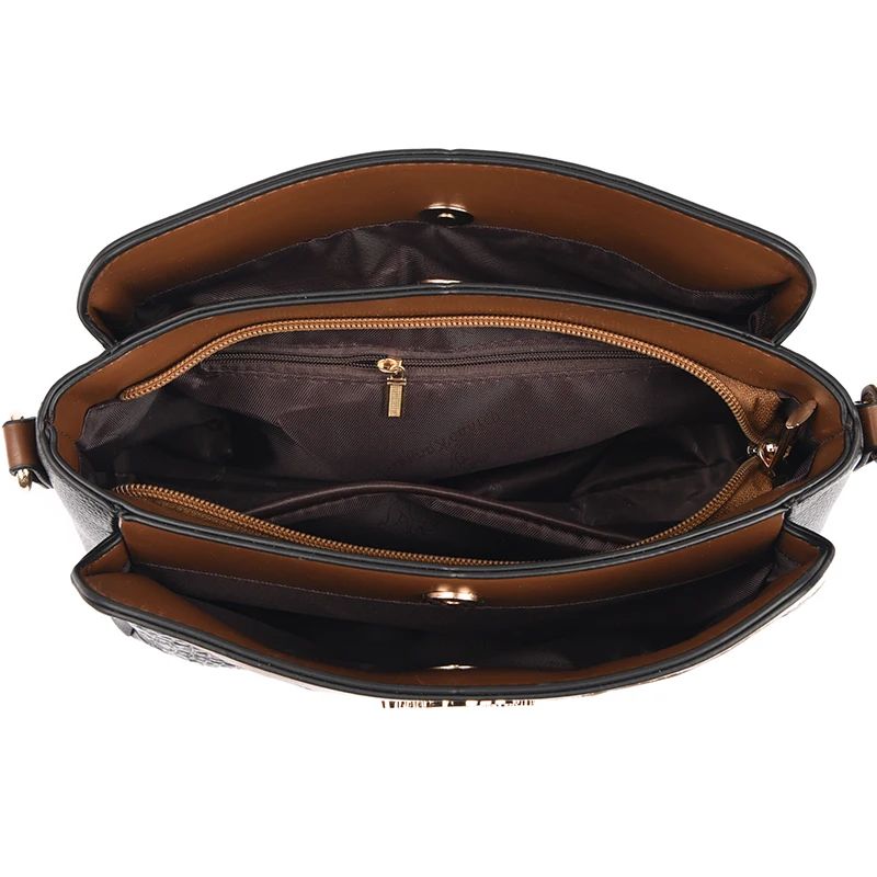 Bolsa Feminina Tiracolo Crocodilo Serife