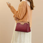 Bolsa Feminina Tiracolo Crocodilo Serife