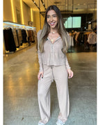 Conjunto Modal Pantalona e Jaqueta Zíper