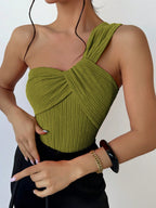 Body Ombro Único Elegante