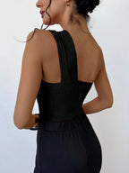 Body Ombro Único Elegante