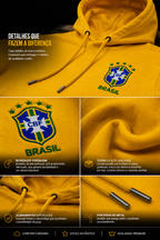 🇧🇷 CONJUNTO MOLETOM SELEÇÃO - COPA DO MUNDO 2026 - 100% ALGODÃO PIQUET 🇧🇷