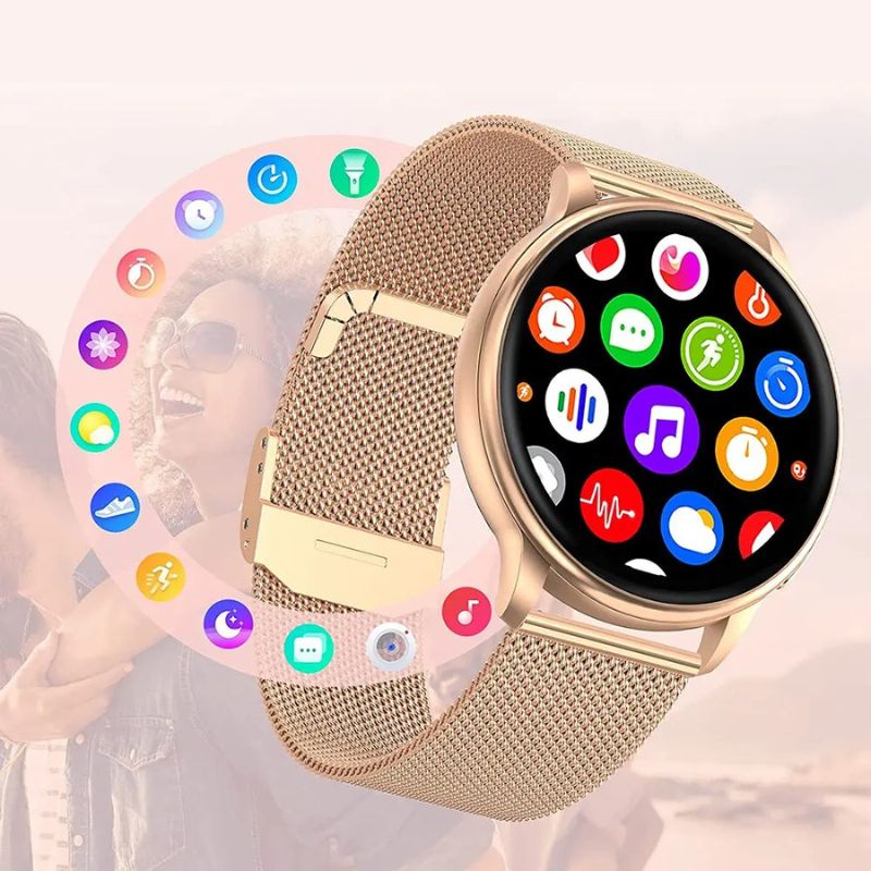 Relógio Feminino Smart Watch Bluetooth, Frequência Cardíaca, rastreador para Android e IOS Sarela Y22