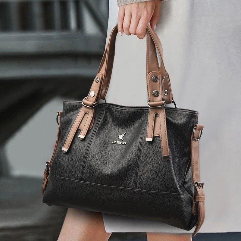 Bolsa Feminina Grande Couro Legítimo Estilo Tote Sarah
