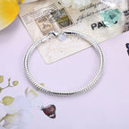 Pulseira Prata Esterlina 925 Serpentina Elegante