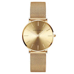 Relógio Feminino Elegante Pulseira Aço Inoxidável Amélie