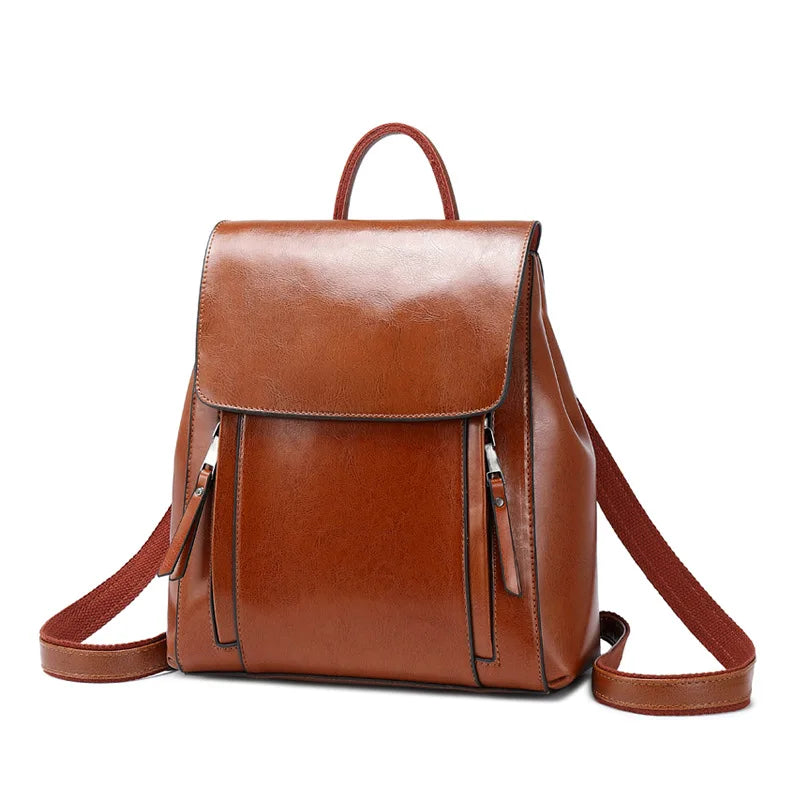 Mochila de Couro Legítimo Feminina Sardenha