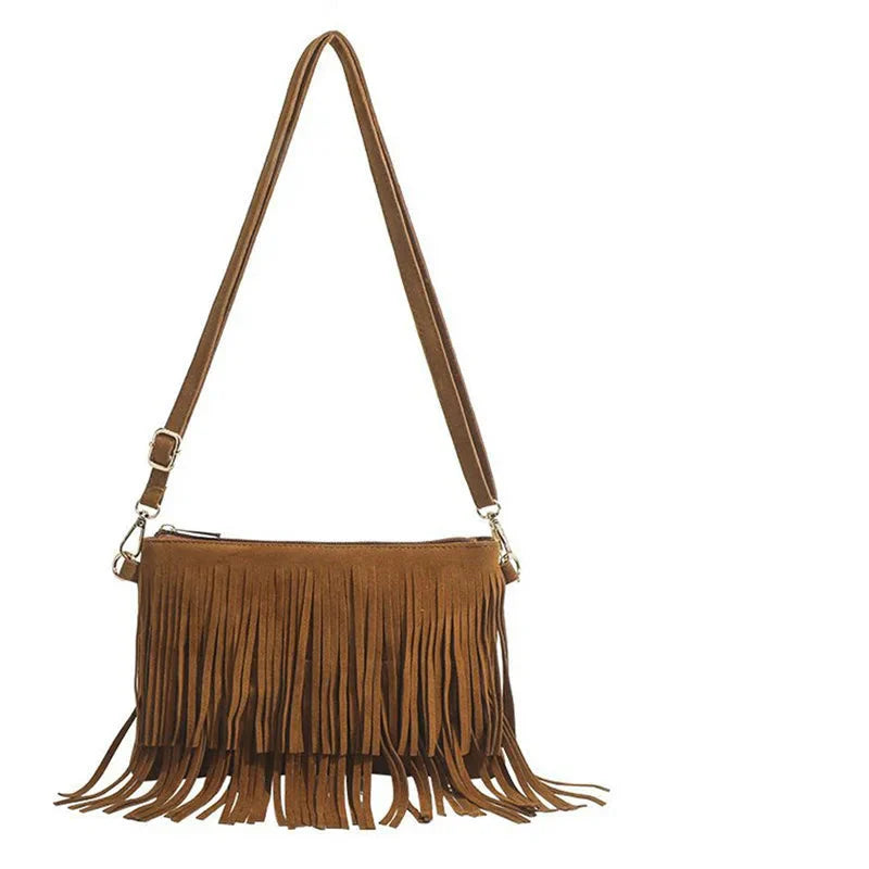 Bolsa Feminina Tiracolo Camurça Beatrice