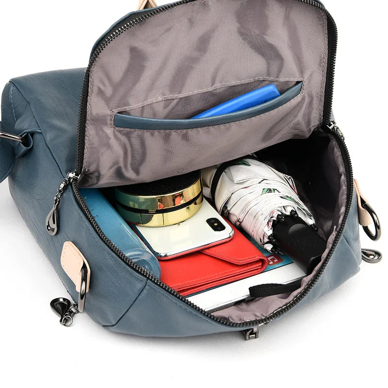 Mochila e Bolsa de Ombro Versátil Feminina Fogazza