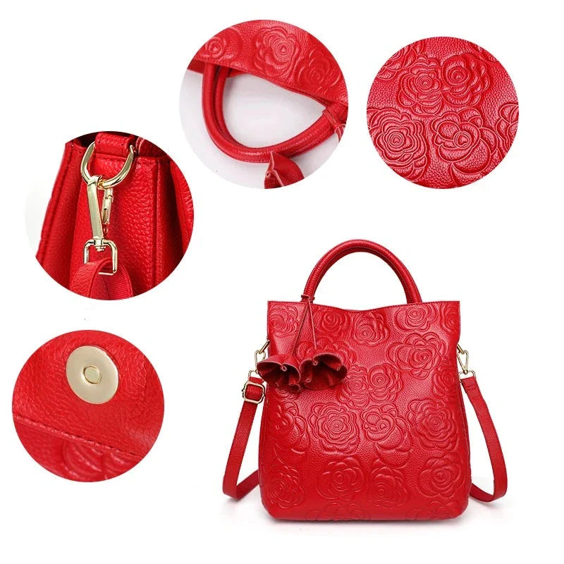 Bolsa de Mão Couro Legítimo Sarela Nancy