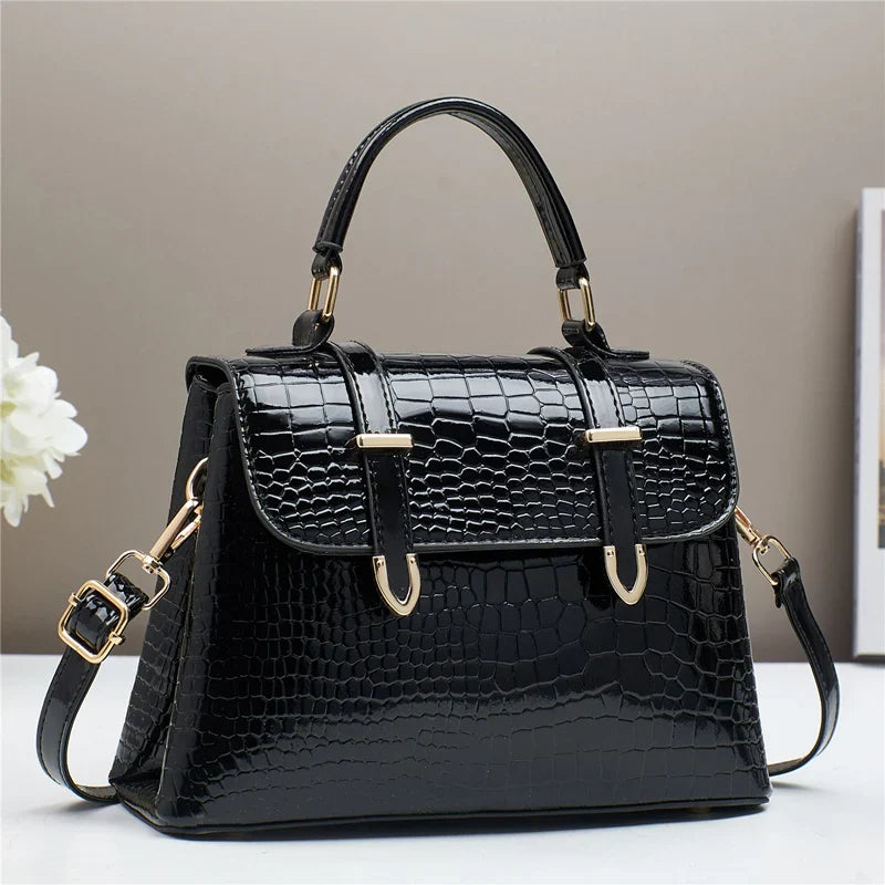 Bolsa Feminina Tiracolo Crocodilo Helena