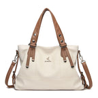 Bolsa Feminina Grande Couro Legítimo Estilo Tote Sarah