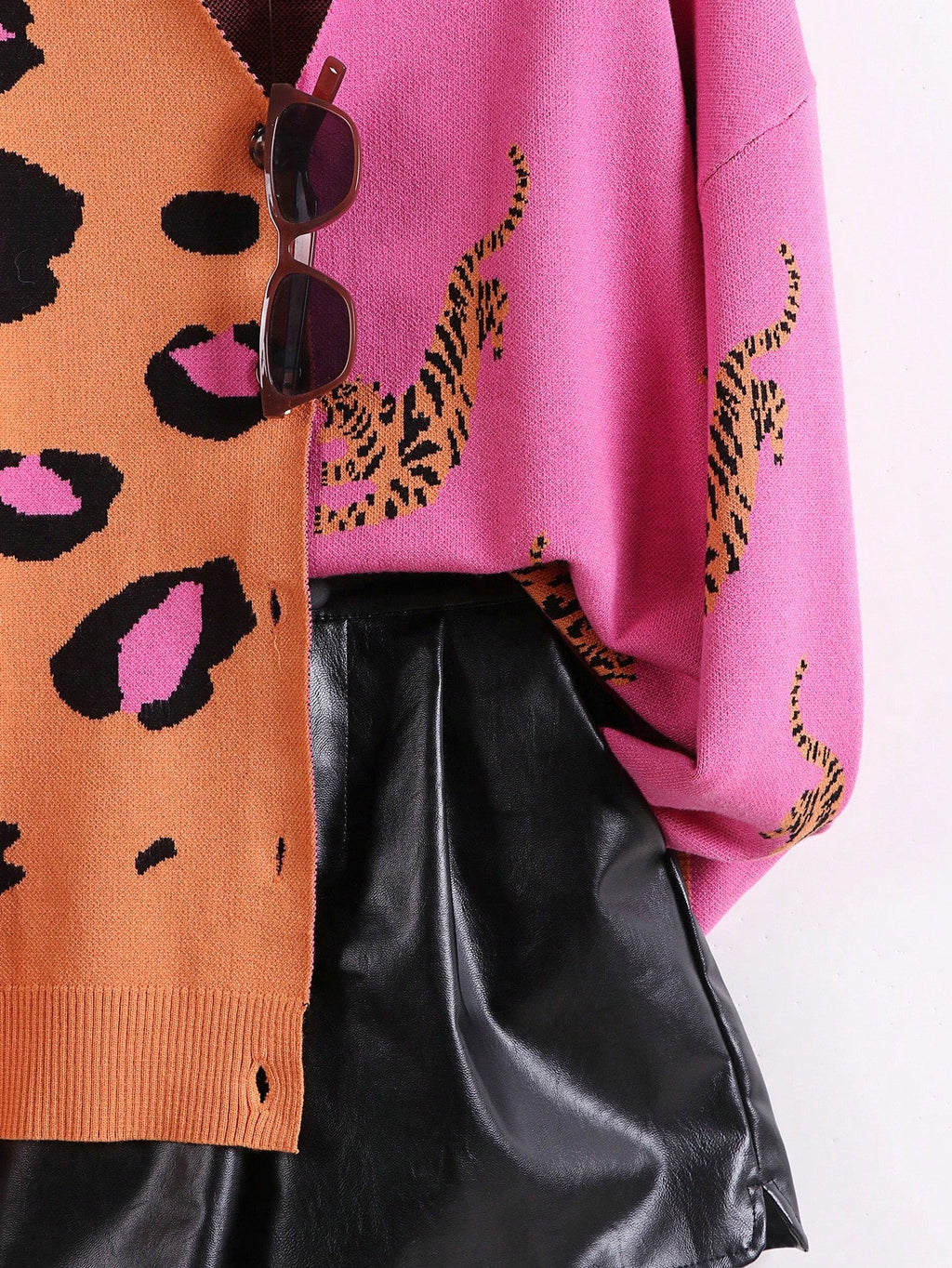 Cardigan Estampado Leopardo