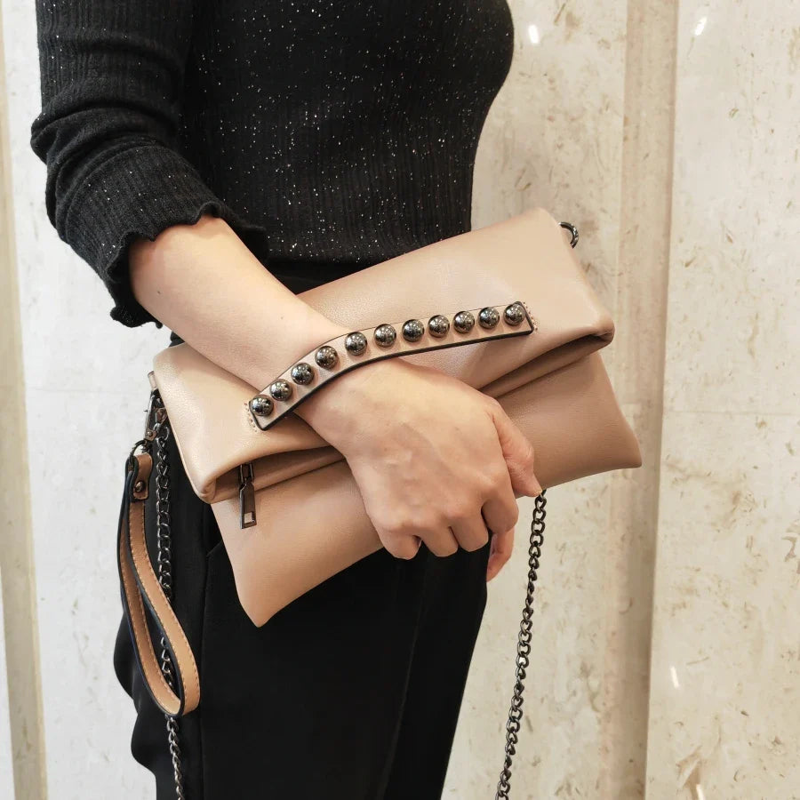 Bolsa Feminina Clutch de Mão com Alça Taty