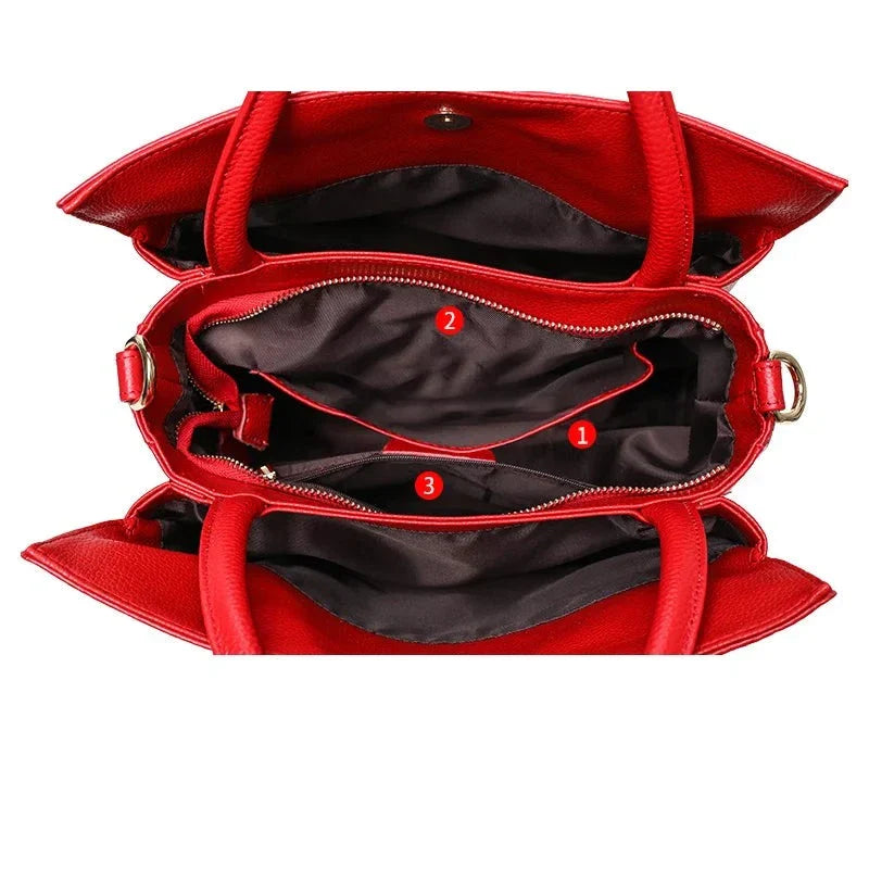 Bolsa de Mão Couro Legítimo Sarela Nancy