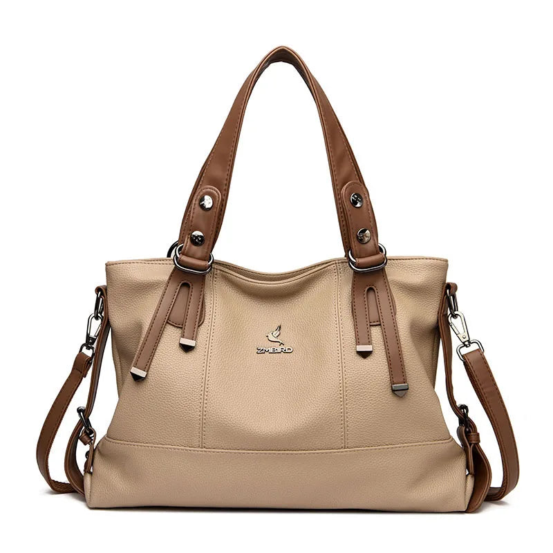 Bolsa Feminina Grande Couro Legítimo Estilo Tote Sarah